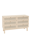 Wood Framed Fabric 6-Drawer Chest | Decowood Linen | Oroatrade.com