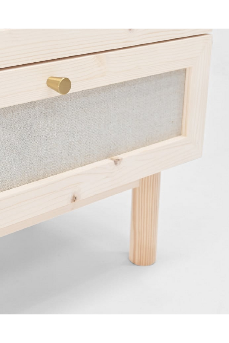 Wood Framed Fabric 6-Drawer Chest | Decowood Linen | Oroatrade.com