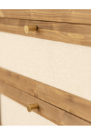Wood Framed Fabric 6-Drawer Chest | Decowood Linen | Oroatrade.com