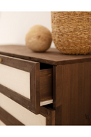 Wood Framed Fabric 6-Drawer Chest | Decowood Linen | Oroatrade.com