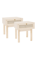Fabric 1-Drawer Bedside Tables (2) | Decowood Linen | Oroatrade.co