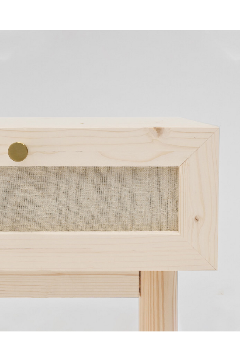 Fabric 1-Drawer Bedside Tables (2) | Decowood Linen | Oroatrade.co