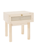 Fabric 1-Drawer Bedside Table | Decawood Linen | Oroatrade.com