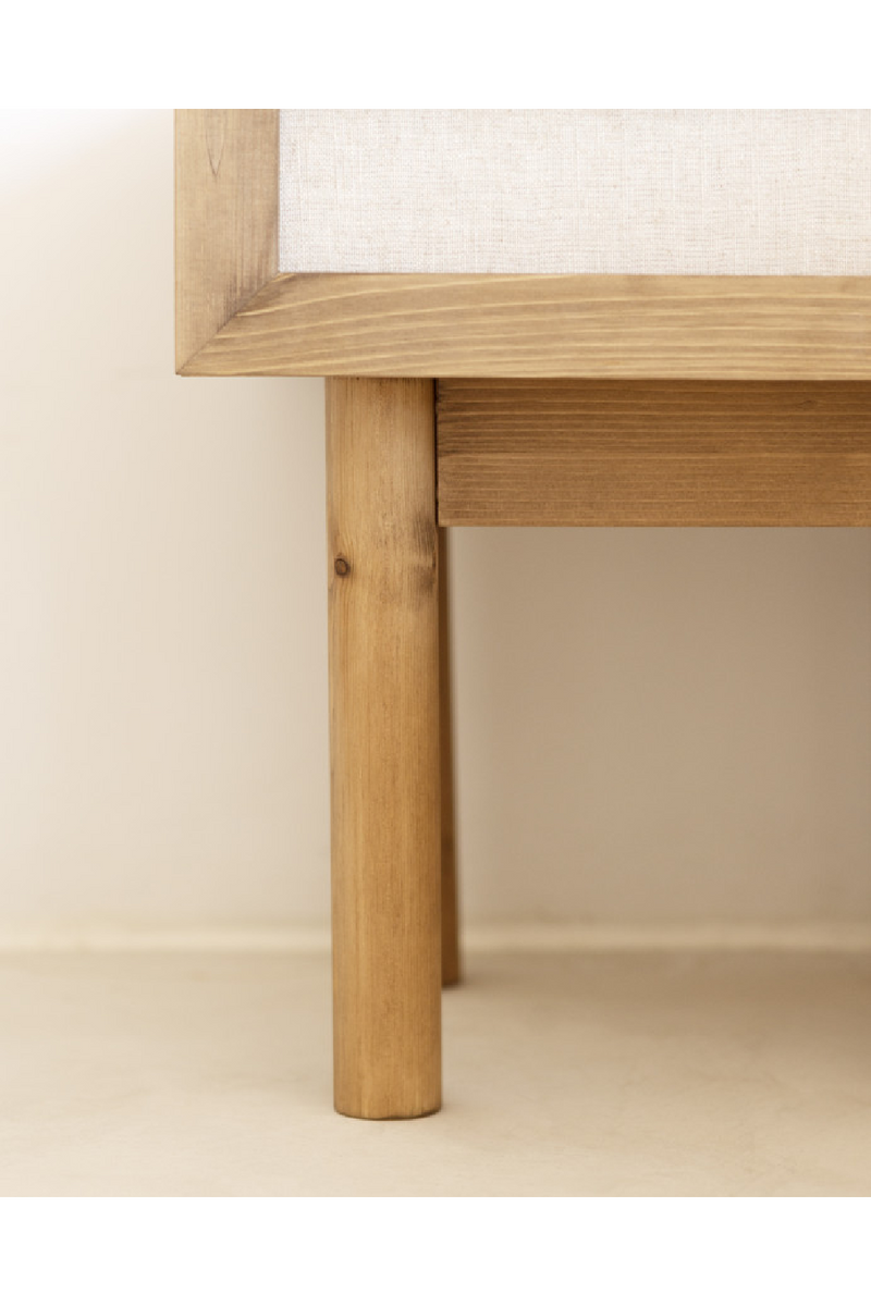 Fabric 1-Drawer Bedside Tables (2) | Decowood Linen | Oroatrade.co