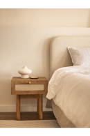 Fabric 1-Drawer Bedside Tables (2) | Decowood Linen | Oroatrade.co