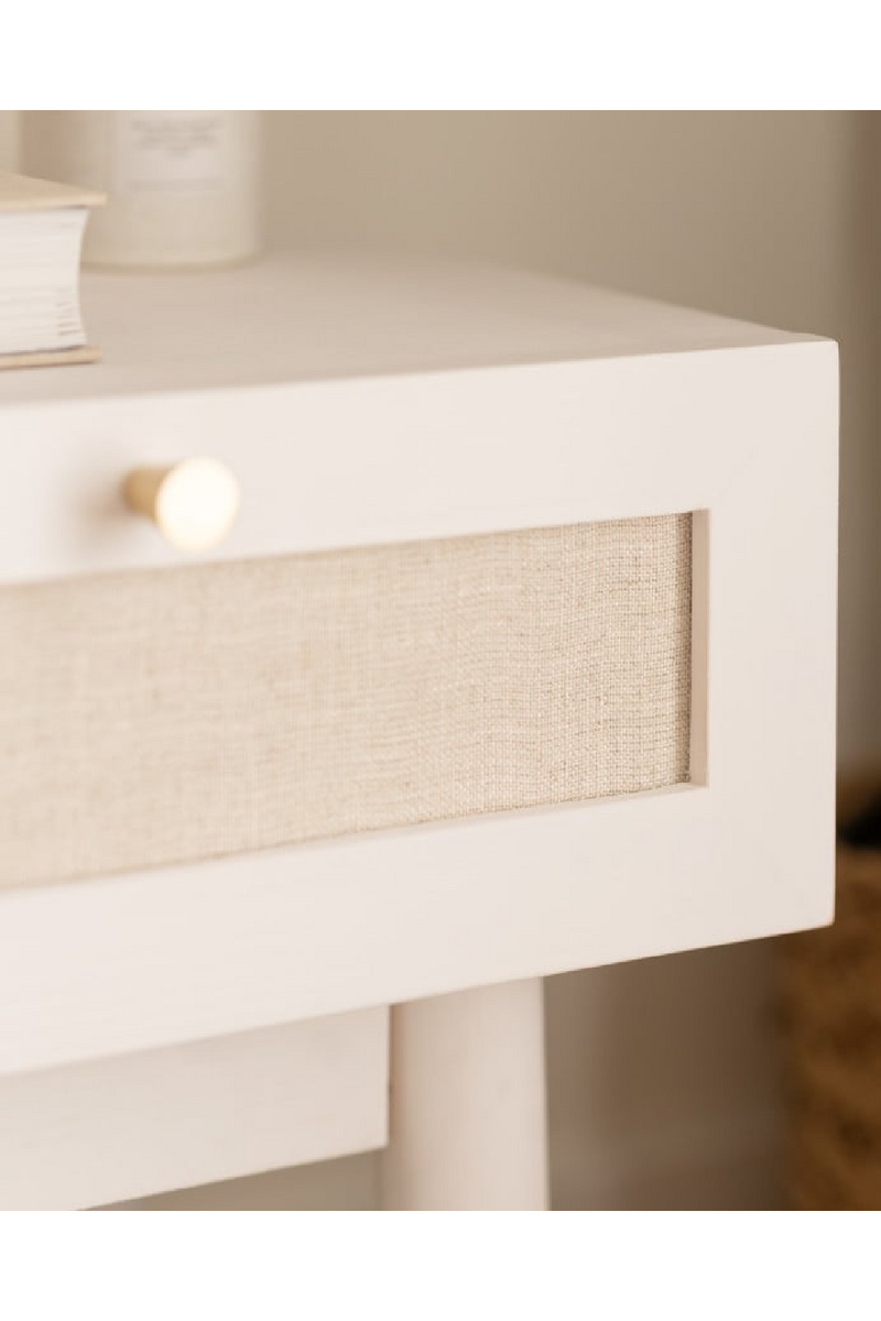 Fabric 1-Drawer Bedside Tables (2) | Decowood Linen | Oroatrade.co