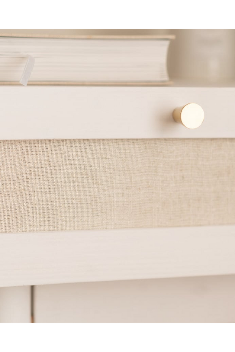 Fabric 1-Drawer Bedside Table | Decawood Linen | Oroatrade.com