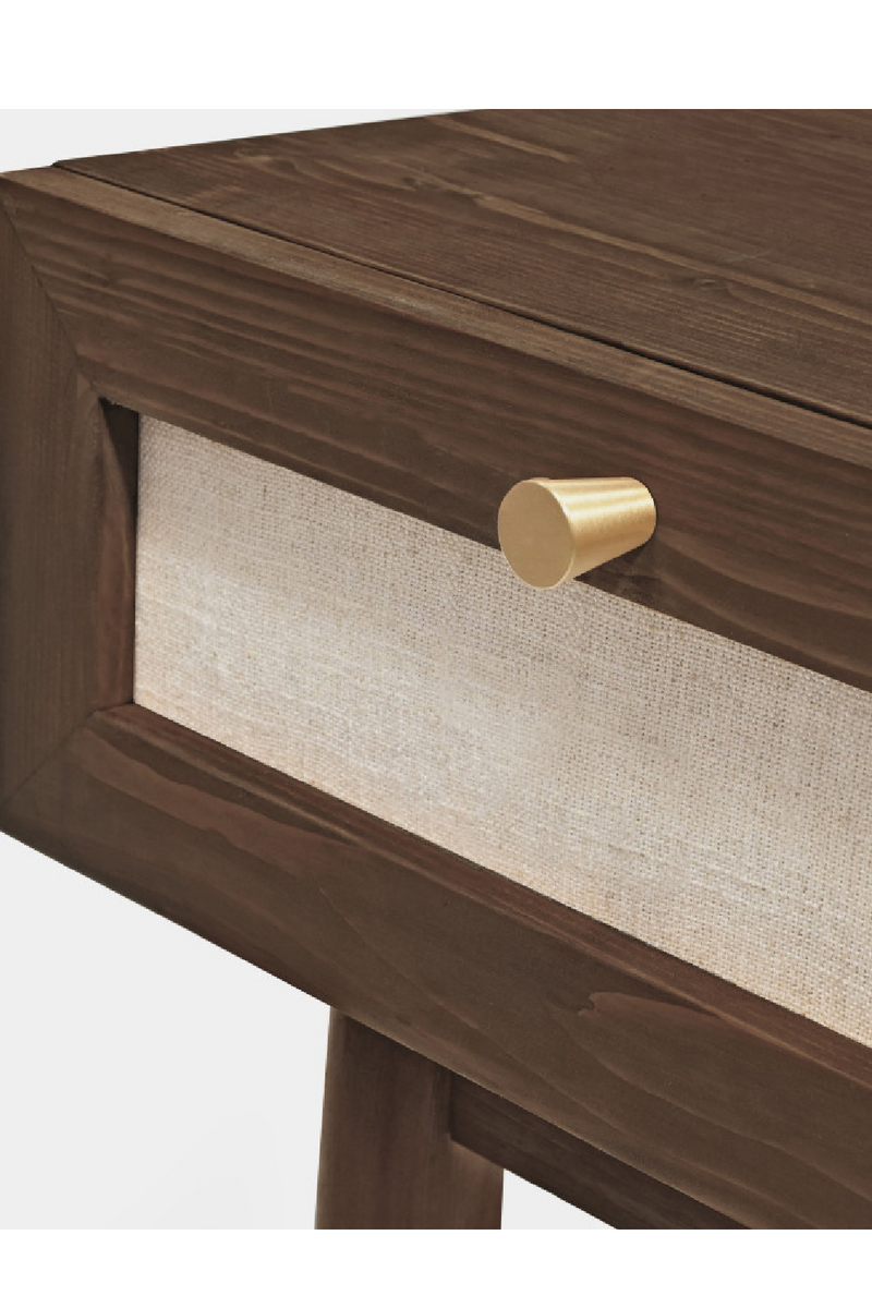 Fabric 1-Drawer Bedside Tables (2) | Decowood Linen | Oroatrade.co