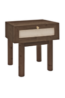 Fabric 1-Drawer Bedside Table | Decawood Linen | Oroatrade.com