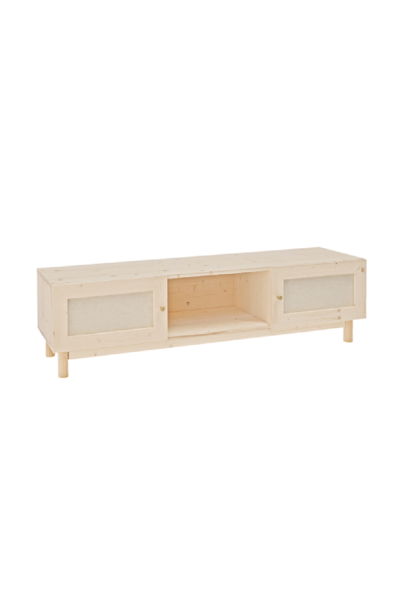 Fabric 2-Door TV Stand | Decowood Linen | Oroatrade.com