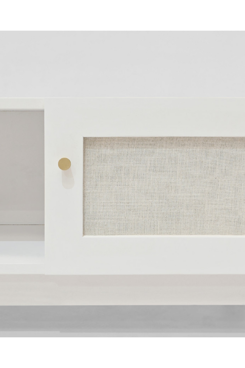 Fabric 2-Door TV Stand | Decowood Linen | Oroatrade.com