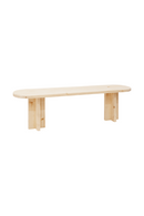 Oval Solid Wood Bench | Decowood Tokyo | Oroatrade.com