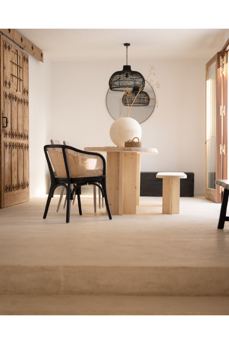 Oval Solid Wood Bench | Decowood Tokyo | Oroatrade.com
