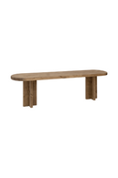 Oval Solid Wood Bench | Decowood Tokyo | Oroatrade.com
