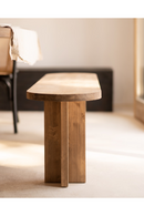 Oval Solid Wood Bench | Decowood Tokyo | Oroatrade.com