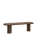 Oval Solid Wood Bench | Decowood Tokyo | Oroatrade.com