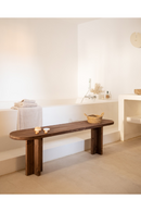 Oval Solid Wood Bench | Decowood Tokyo | Oroatrade.com