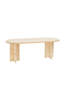 Oval Solid Wood Dining Table | Decowood Tokyo | Oroatrade.com