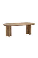 Oval Solid Wood Dining Table | Decowood Tokyo | Oroatrade.com