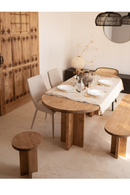 Oval Solid Wood Dining Table | Decowood Tokyo | Oroatrade.com
