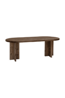 Oval Solid Wood Dining Table | Decowood Tokyo | Oroatrade.com