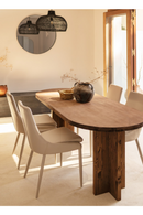 Oval Solid Wood Dining Table | Decowood Tokyo | Oroatrade.com