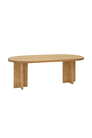 Oval Solid Wood Dining Table | Decowood Tokyo | Oroatrade.com