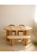 Oval Solid Wood Dining Table | Decowood Tokyo | Oroatrade.com