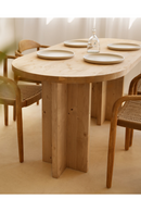 Oval Solid Wood Dining Table | Decowood Tokyo | Oroatrade.com