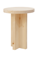 Japandi Round Bedside Table | Decowood Tokyo | Oroatrade.com