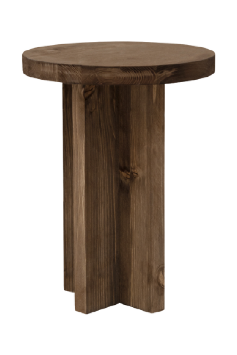 Japandi Round Bedside Table | Decowood Tokyo | Oroatrade.com