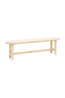Round Edged Wooden Bench | Decowood Olivia | Oroatrade.com