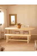 Round Edged Wooden Bench | Decowood Olivia | Oroatrade.com