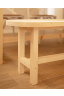 Round Edged Wooden Bench | Decowood Olivia | Oroatrade.com