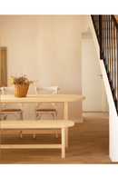 Round Edged Wooden Bench | Decowood Olivia | Oroatrade.com