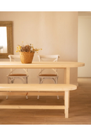 Round Edged Wooden Bench | Decowood Olivia | Oroatrade.com