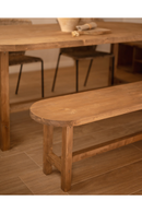 Round Edged Wooden Bench | Decowood Olivia | Oroatrade.com