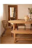 Round Edged Wooden Bench | Decowood Olivia | Oroatrade.com