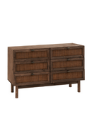 Solid Wood 6-Drawer Chest | Decowood Olivia | Oroatrade.com