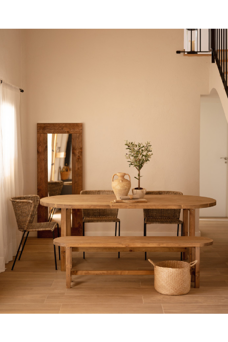 Wooden Oval Dining Table | Decowood Olivia | Oroatrade.com