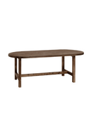 Wooden Oval Dining Table | Decowood Olivia | Oroatrade.com