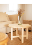 Round Solid Wood Coffee Table | Decowood Olivia | Oroatrade.com