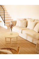 Round Solid Wood Coffee Table | Decowood Olivia | Oroatrade.com