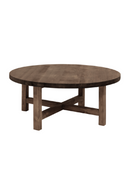 Round Solid Wood Coffee Table | Decowood Olivia | Oroatrade.com
