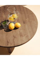 Round Solid Wood Coffee Table | Decowood Olivia | Oroatrade.com