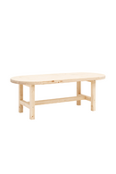 Spruce Wood Oval Coffee Table | Decowood Olivia | Oroatrade.com