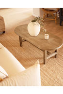 Spruce Wood Oval Coffee Table | Decowood Olivia | Oroatrade.com