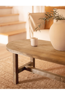 Spruce Wood Oval Coffee Table | Decowood Olivia | Oroatrade.com