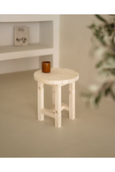 Round Wooden Bedside Table | Decowood Olivia | Oroatrade.com