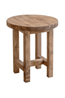 Round Wooden Bedside Table | Decowood Olivia | Oroatrade.com
